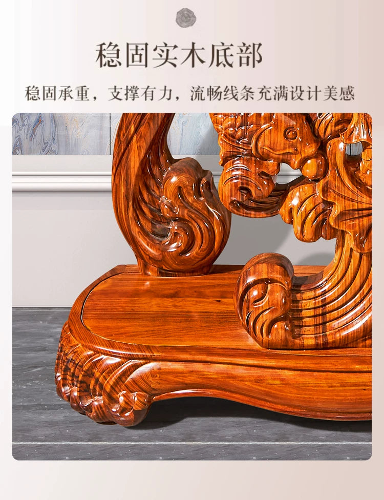 European Ebony Wood Entryway Console Table
