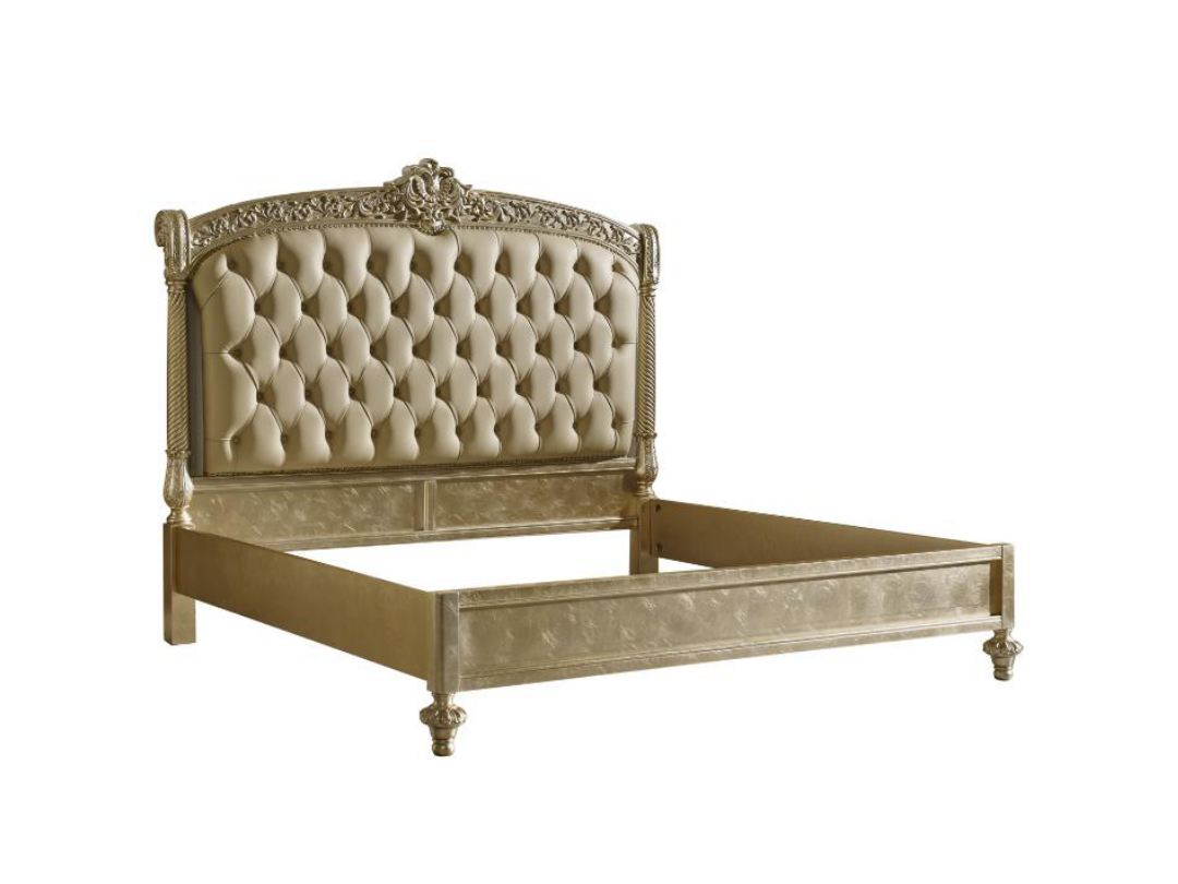 HD01 Silver Foil Genuine Leather Sofa